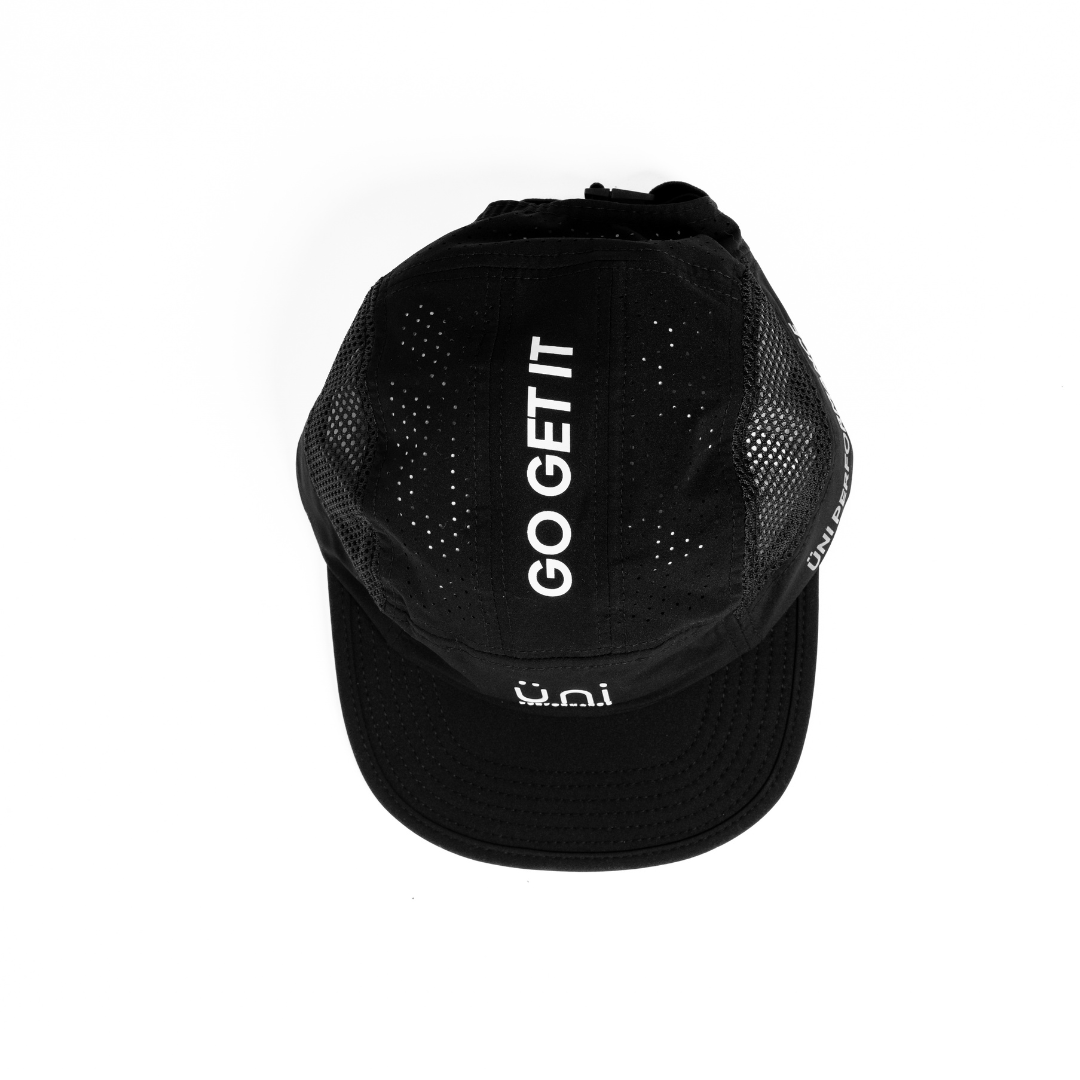 Performance Run Cap, Black, view 2