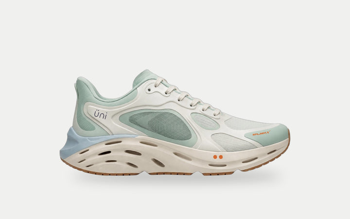 Ignite Lace in Seafoam, side profile, wide